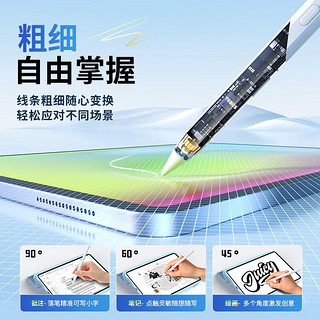 YEBOS 益博思 ipad电容笔air5手写笔apple pencil一代二代平替pro倾斜压感苹果触控触屏笔 T1S标准款