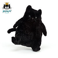 jELLYCAT 邦尼兔 AM2CB 爱心小猫毛绒玩具 黑色 15cm