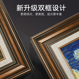 MONADIY客厅装饰画美式欧式挂画玄关过道餐厅卧室书房壁画莫奈世界名画 02-莫奈-拿着阳伞的女人 45*60cm（双框+画布）