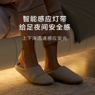Sleemon 喜临门 新品喜临门奶油风无床头悬浮床现代简约实木床婚床主卧轻奢仙女床
