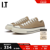IT 男款帆布鞋新品简约休闲Chuck 70平底低帮系带运动鞋168505FH
