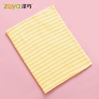 泽芽婴幼儿护肚围0-3岁宝宝夏防着凉无缝护脐带儿童纯棉肚兜透气腹围 (2条)黄白条纹 17*24cm(单层薄款)