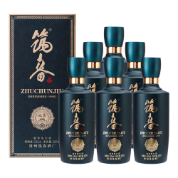 筑春 蓝钻 酱香型白酒 53度  500ml*6瓶 整箱装