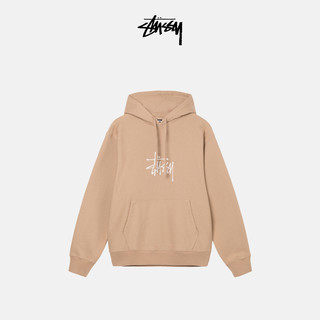 STUSSY斯图西 字母logo刺绣抽绳连帽卫衣加绒秋冬