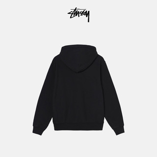 STUSSY斯图西 字母logo刺绣抽绳连帽卫衣加绒秋冬
