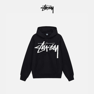STUSSY斯图西 大幅印花logo连帽卫衣男女同款春款