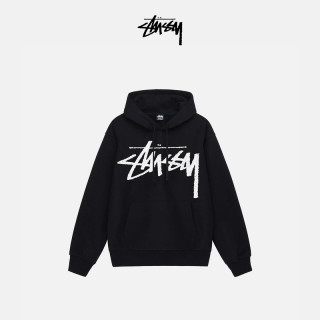 STUSSY斯图西 大幅印花logo连帽卫衣男女同款春款