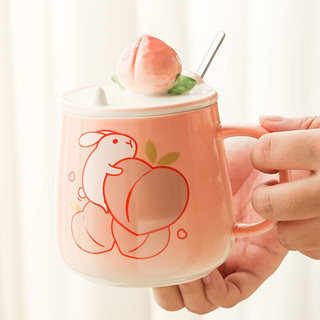 共禾京品 JINGREPUBLIC 桃趣马克杯