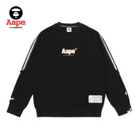 Aape男装春夏撞色字母印花反光织带标签圆领卫衣3553XXC