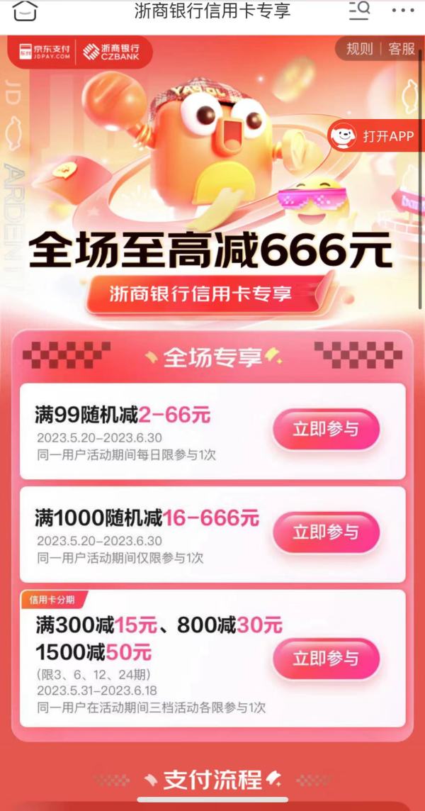  浙商银行 X 京东 618信用卡专享