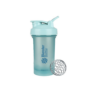 Blender Bottle 蛋白粉摇摇杯运动水杯 男女健身水壶大容量塑料杯 极简蓝V2限量款(600ml)