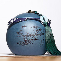 铸荣堂 梅兰竹菊 茶叶罐 350g 竹