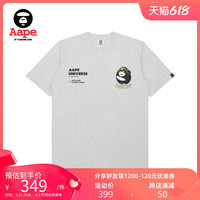 AAPER男装春夏猿颜无性别图案印花潮流短袖T恤0988XAI