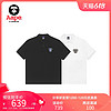 Aape 旗舰店男装春夏猿颜徽章字母印花简约POLO衫0928XXI