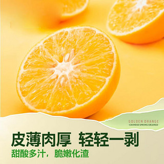 京鲜生 四川眉山黄金柑 果冻橙 2.5kg礼盒 单果250g 起  新鲜水果