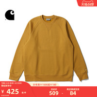 Carhartt WIP圆领卫衣男装简约LOGO刺绣纯色加绒卡哈特026383D