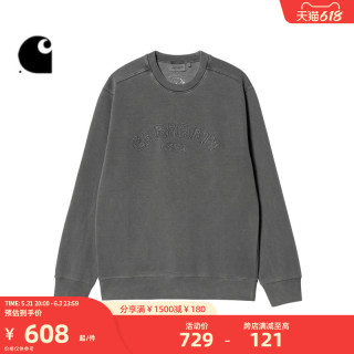 Carhartt WIP圆领卫衣秋冬复古风LOGO图案字母刺绣宽版030640