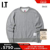 汤姆·布朗 THOM BROWNE. IT 汤姆·布朗 THOM BROWNE男装圆领卫衣休闲基础套头撞色条纹边饰新品