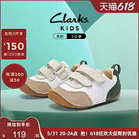 Clarks 其乐 童鞋春夏季男女童宝宝舒适轻便可爱魔术贴学步鞋