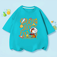 SNOOPY 史努比 2023夏季新款男童T恤上衣洋气卡通舒适透气纯棉短袖中大童装