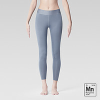 凉皮女士运动裤塑身瑜伽裤525P可外穿高腰收腹提臀健身跑步裤 L 锰烟紫