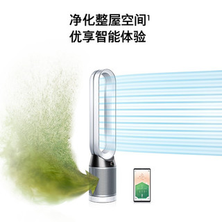 戴森（DYSON）空气净化循环扇 空气净化器和循环扇功二合一 智能app 智能塔扇无叶风扇铁蓝色TP04