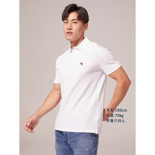 Abercrombie & Fitch 男装 美式复古宽松经典刺绣Logo翻领纯色短袖Polo衫 313545-1 白色 XXL (185/124A)