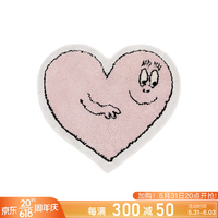 青山美宿ceemee青莓X巴巴爸爸合作款小地毯吸水少女心形卧室床边INS风 巴巴爸爸(粉色) 均码