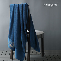 PLUS会员：Careseen 康尔馨 Scroll卫浴系列 棉浴 琉璃蓝（140*80cm）