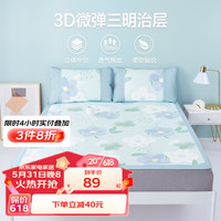 BEYOND 博洋 可折叠印花冰丝席夏软凉席单双人空调席夏天二三件套席子 花语 150