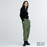 UNIQLO 优衣库 女装宽腿直筒工装裤 461643