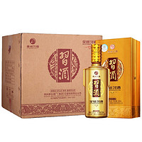 XIJIU 习酒 金钻习酒 53度 酱香型白酒 500ml*6瓶 +赠品