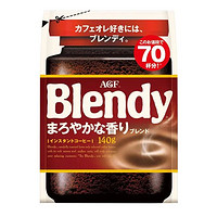 AGF Blendy特浓烘焙冰水速溶咖啡 混合风味黑咖啡 140g/袋