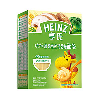 Heinz 亨氏 宝宝面条儿童辅食6-36月婴幼儿西兰花香菇面 252g