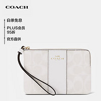 PLUS会员：COACH 蔻驰 CornerZip16系列 手拿包零钱包 小号 58035IMRFF