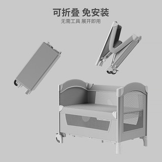 婴儿床拼接大床新生儿多功能便携移动可折叠宝宝床