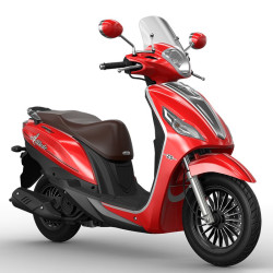 宗申 2023款125et小乔 复古踏板摩托车 苹果红 精致版 定金