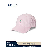 Polo Ralph Lauren 拉夫劳伦男女同款 23年春夏弹力斜纹布棒球帽RL52511 650-粉红色 ONE
