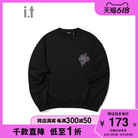 it 5cm/FIVECM男装圆领卫衣秋季图案刺绣3113F1H