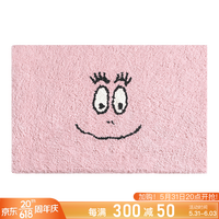青山美宿ceemee青莓X巴巴爸爸 合作款吸水防滑入户浴室可爱少女地毯 巴巴爸爸-粉色(60×90CM)