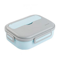 MAXCOOK 美厨 MCFT8826 饭盒 4格 配筷勺+汤碗 1.6L 北欧蓝