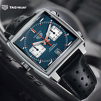 TAG Heuer TAGHeuer摩纳哥系列瑞士手表机械男士腕表方形腕表 皮表带CAW211P.FC6356