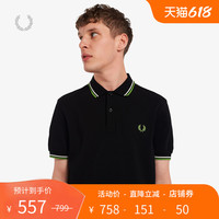 FRED PERRY男士POLO衫2023夏季商务休闲麦穗短袖重磅多彩T恤M3600 咖色P96 S