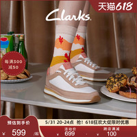 Clarks其乐阿甘鞋男女同款春秋小白鞋拼色潮流舒适休闲板鞋运动鞋 白色 (男款) 261671877 40