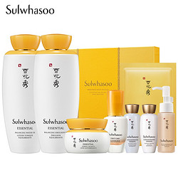 Sulwhasoo 雪花秀 套装 滋盈肌本水乳面霜护肤品套装(爽肤水125ml+乳液125ml+面霜45ml+精华面膜)