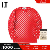 IT CDG PLAY COMME des GARÇONS川久保玲男装长袖T恤潮流波点图案