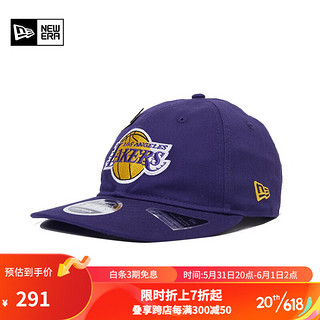 NEW ERA 纽亦华 2023新款NBA棒球帽情侣遮阳运动休闲刺绣平檐帽 13529176-紫色 SM