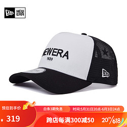 NEW ERA 纽亦华 2023新款940硬顶棒球帽卡车帽男女弯檐遮阳透气撞色 13571633-黑色 OSFM