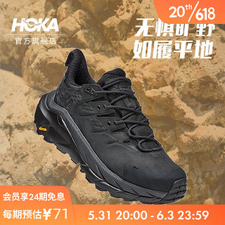 HOKA ONE ONE Kaha 2 Low GTX 男子登山鞋 1123190-BBLC 黑色 41