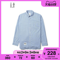 it :CHOCOOLATE男装条纹衬衫春夏季文艺日系衬衣 8281ASI